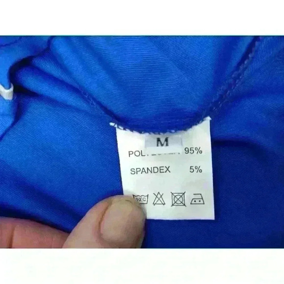 Soleboy Women's Crop Lightening Jacket Blue White Spell Out Sleeve Full Zip - Picture 5 of 7